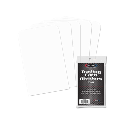 BCW Tall Trading Card Dividers - 10 stk