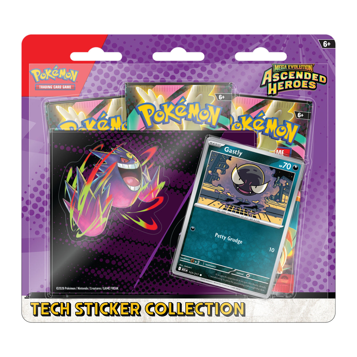 Pokémon - Ascended Heroes Tech Sticker Collection Gastly