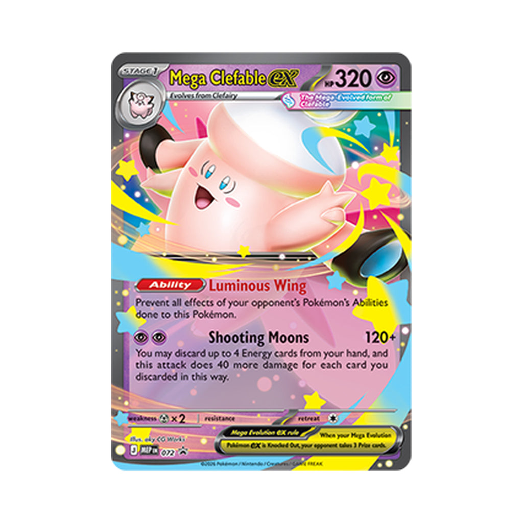Pokémon - Mega Moonlit Tin Mega Clefable ex